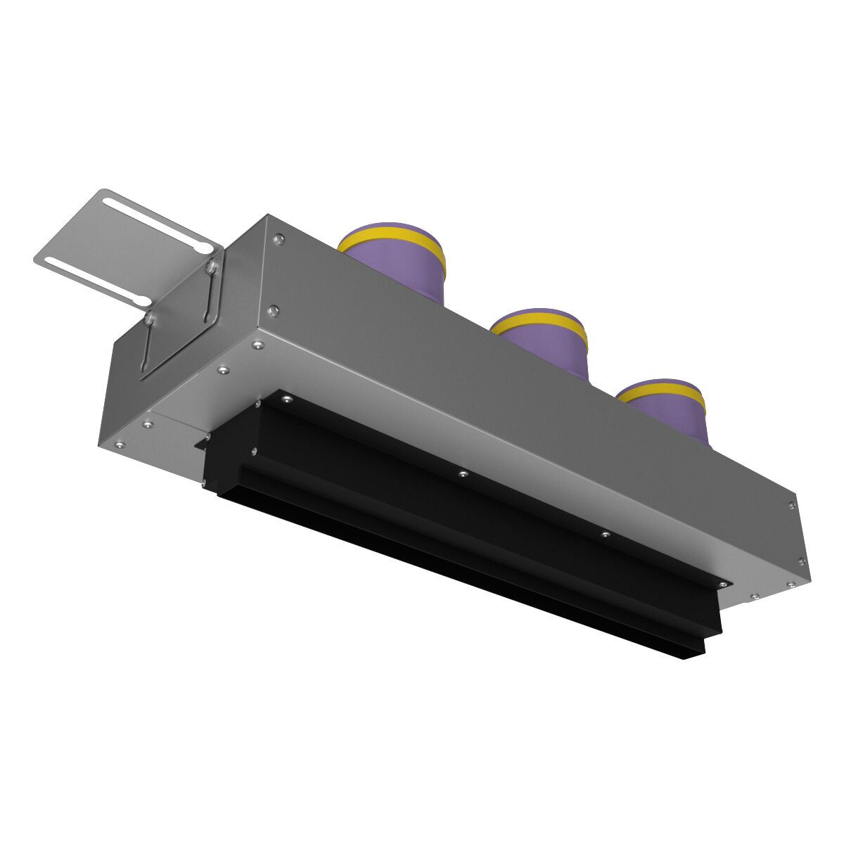 Щелевой диффузор в гипрок с КСД на 3 прямых выхода VPNDG/F 500/75x3 Provent купить в Санкт-Петербурге