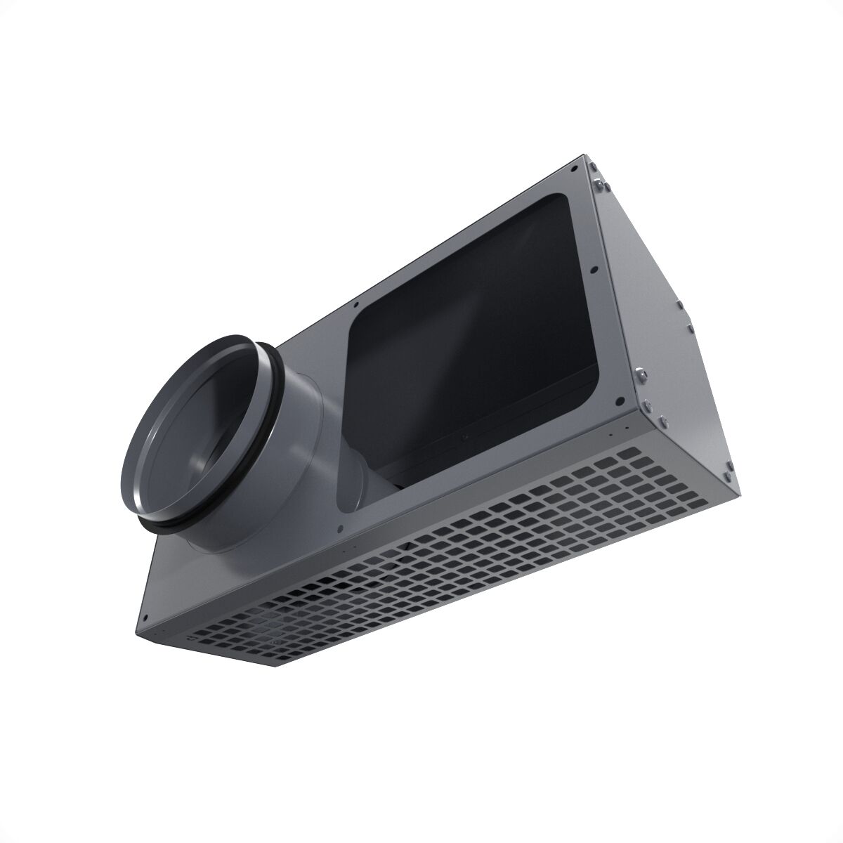 Решетка фасадная комбинированная приточно-вытяжная IOS 160G серый 7024 Provent купить в Санкт-Петербурге