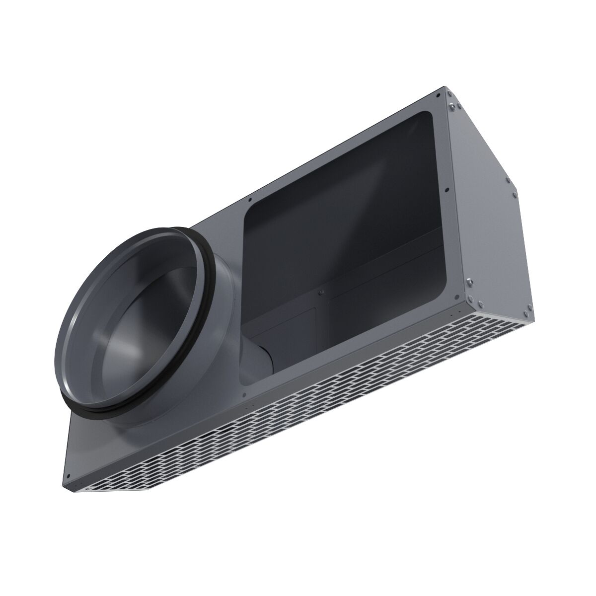 Решетка фасадная комбинированная приточно-вытяжная IOS 200G серый 7024 Provent купить в Санкт-Петербурге