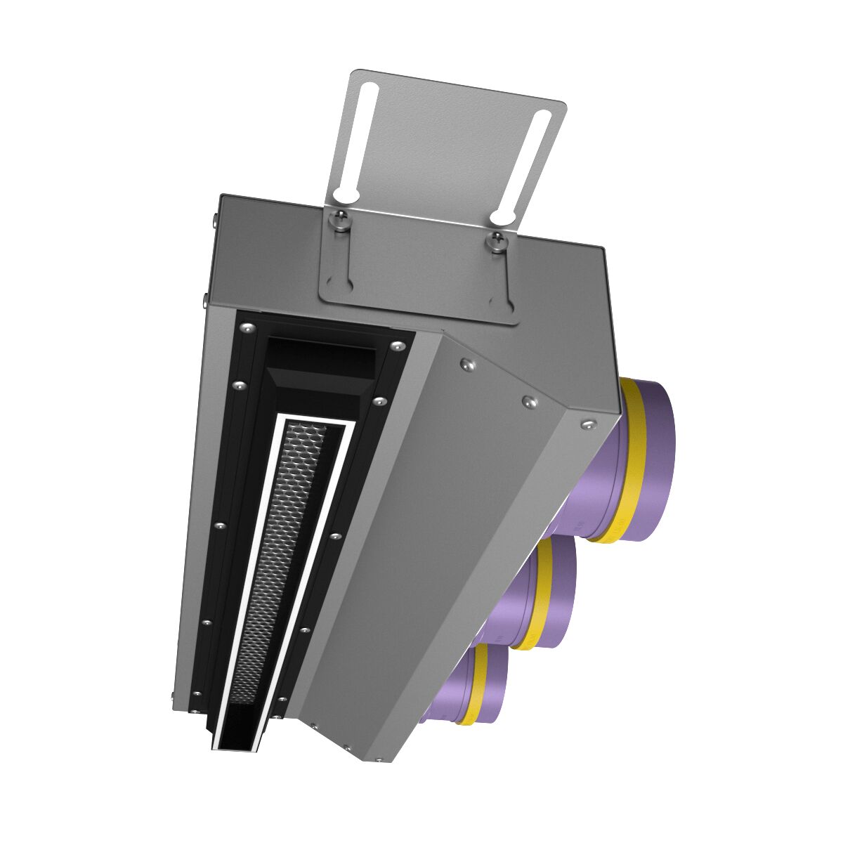 Компактный щелевой диффузор для натяжного потолка с КСД на 3 выхода VPNDU 500х25/75х3 Provent купить в Санкт-Петербурге