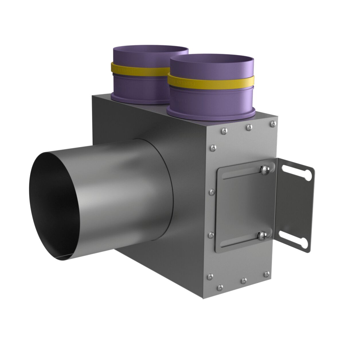 Пленум напольный на 2 выхода VPF 300x100/90x2 Provent (Комплектуется без фланцев. Фланцы/заглушки необходимо докупать дополнительно) купить в Санкт-Петербурге