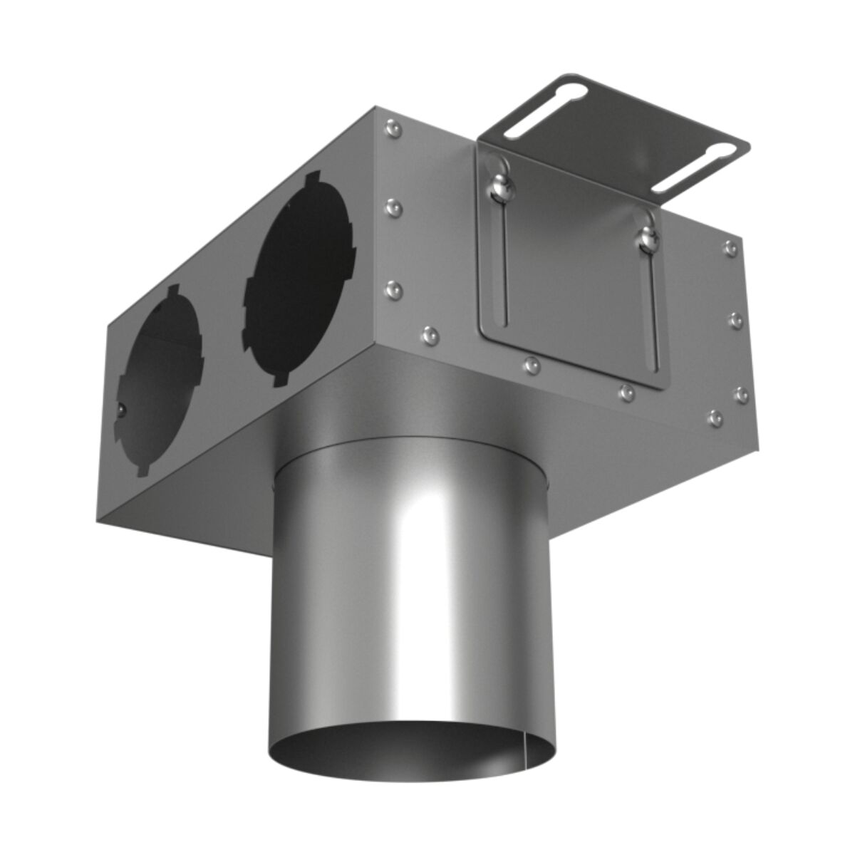 Пленум потолочный/настенный круглый на 2 выхода VPS 125/90x2 Provent  (Комплектуется без фланцев. Фланцы/заглушки необходимо докупать дополнительно) купить в Санкт-Петербурге