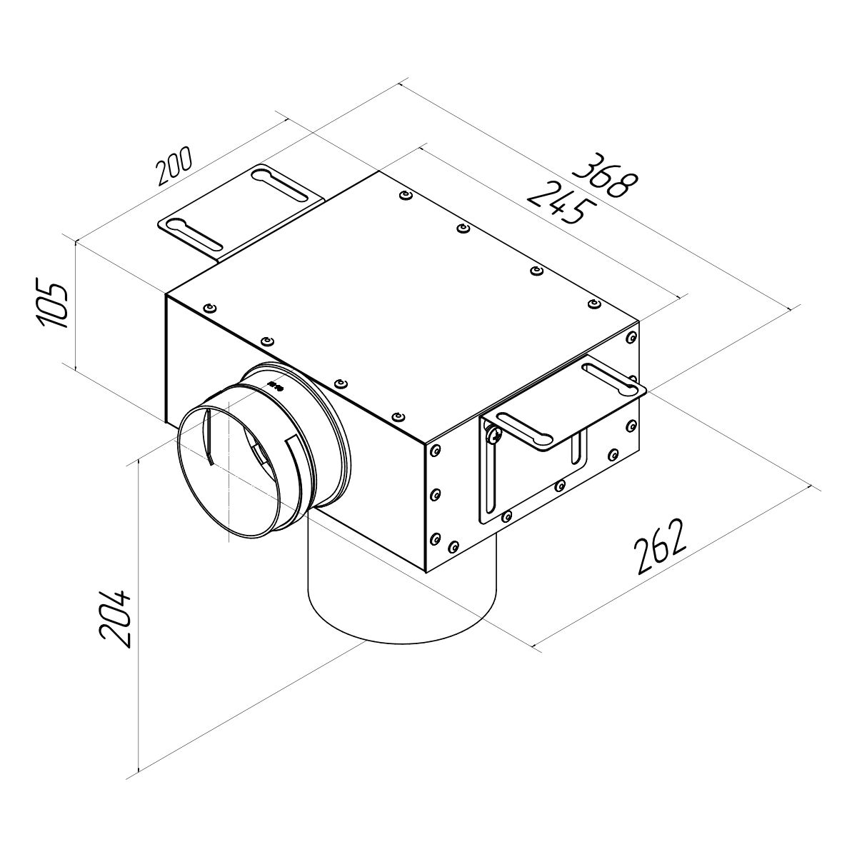 Пленум потолочный/настенный круглый на 1 выход VPS 125/90x1 Provent  (Комплектуется без фланцев. Фланцы/заглушки необходимо докупать дополнительно) купить в Санкт-Петербурге
