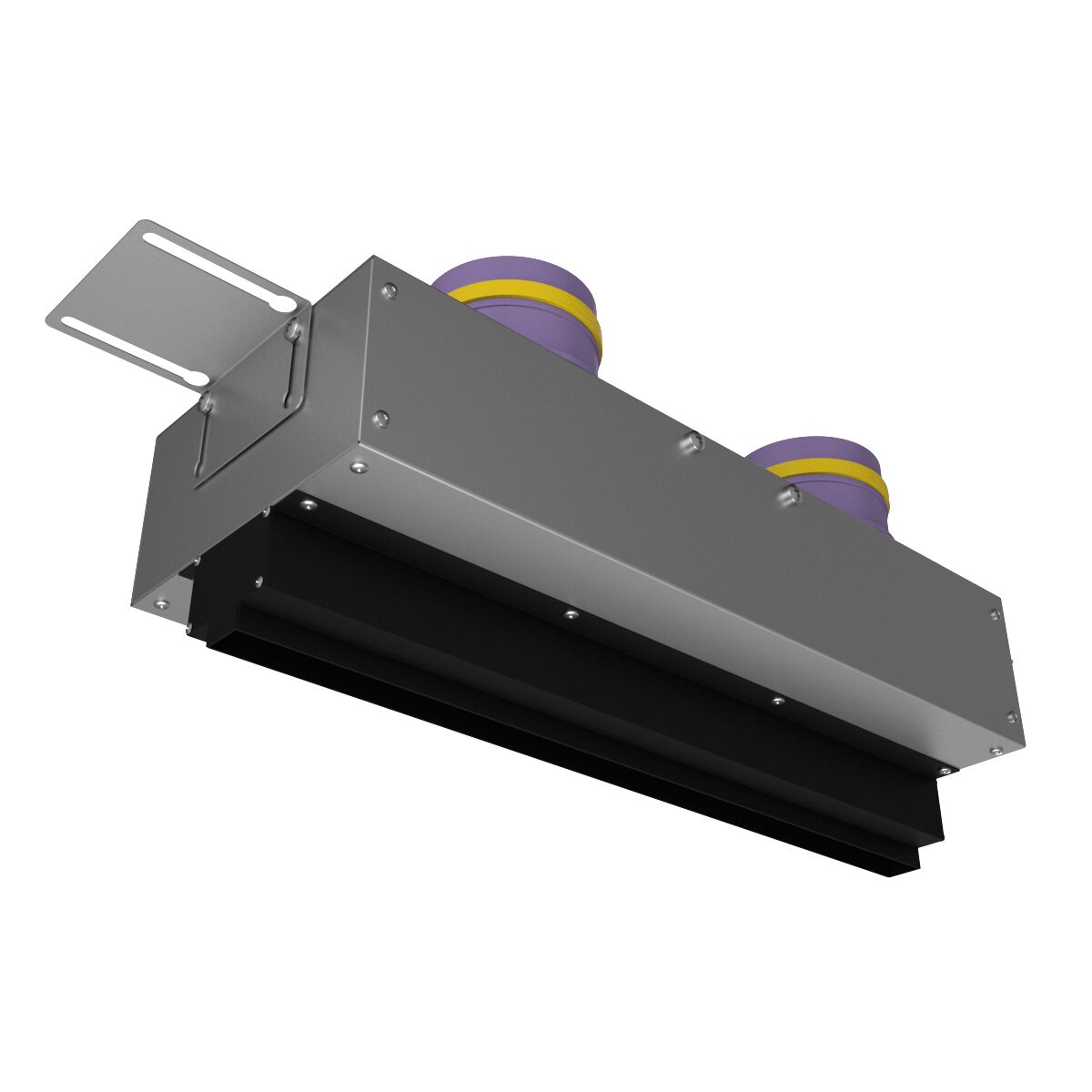 Щелевой диффузор в гипрок с КСД на 2 прямых выхода VPNDG/F 500х25/90х2 Provent Provent купить в Санкт-Петербурге