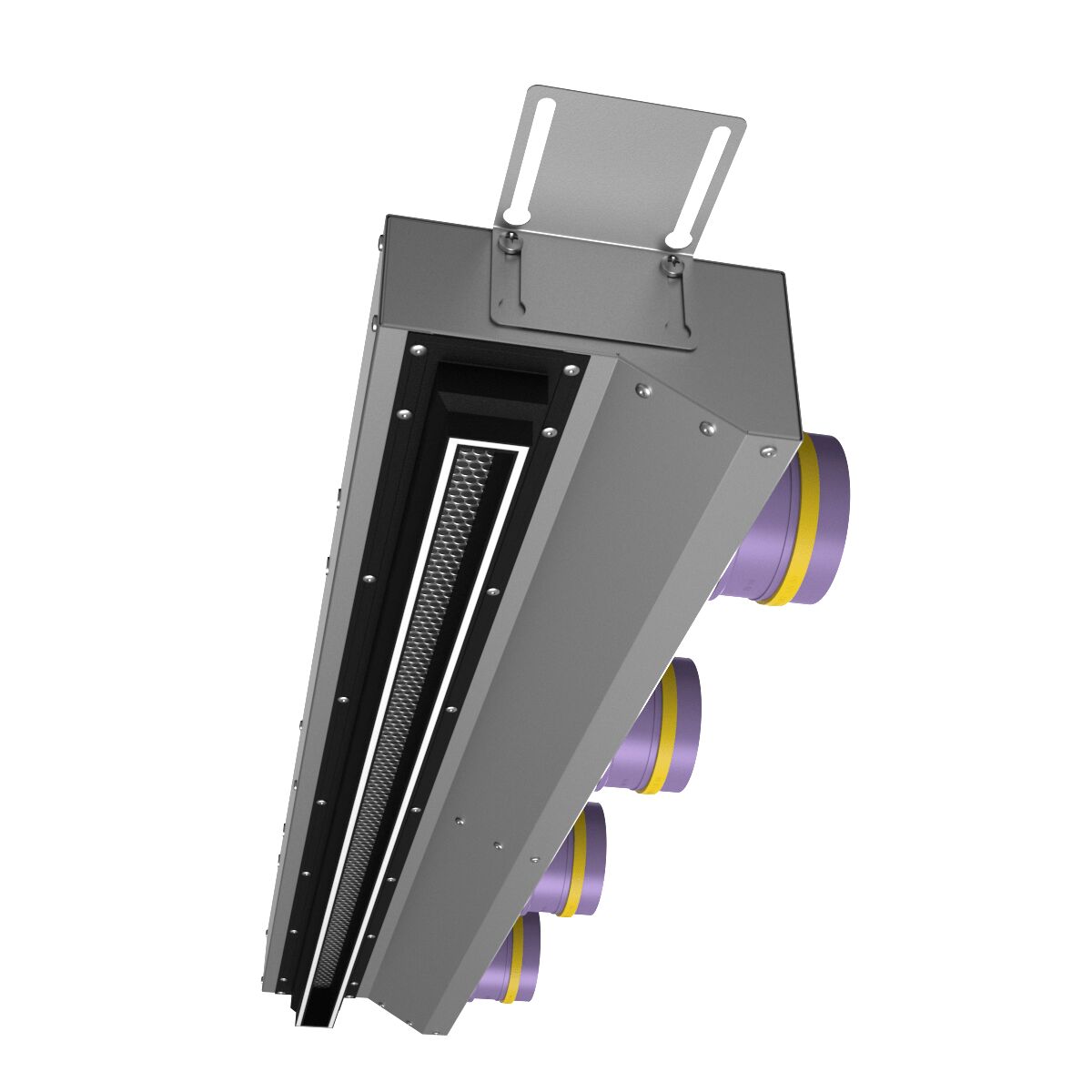 Компактный щелевой диффузор для натяжного потолка с КСД на 4 выхода VPNDU 1000х25/90х4 Provent купить в Санкт-Петербурге