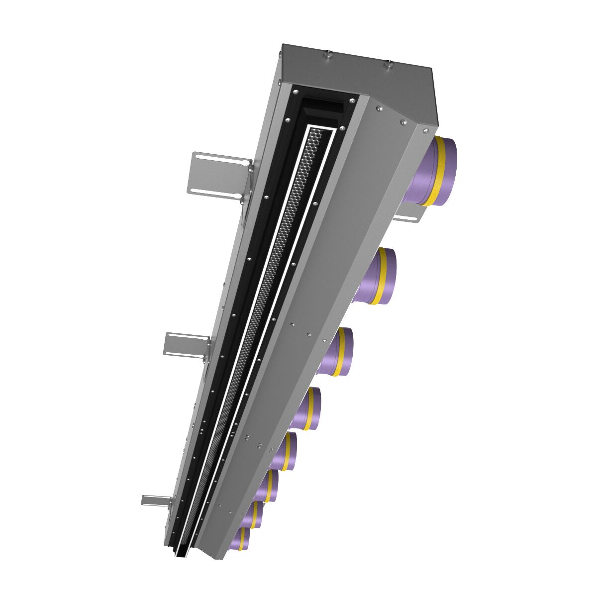 Компактный щелевой диффузор для гипрока с КСД на 8 выходов VPNDGU 2000х25/90х8 Provent купить в Санкт-Петербурге