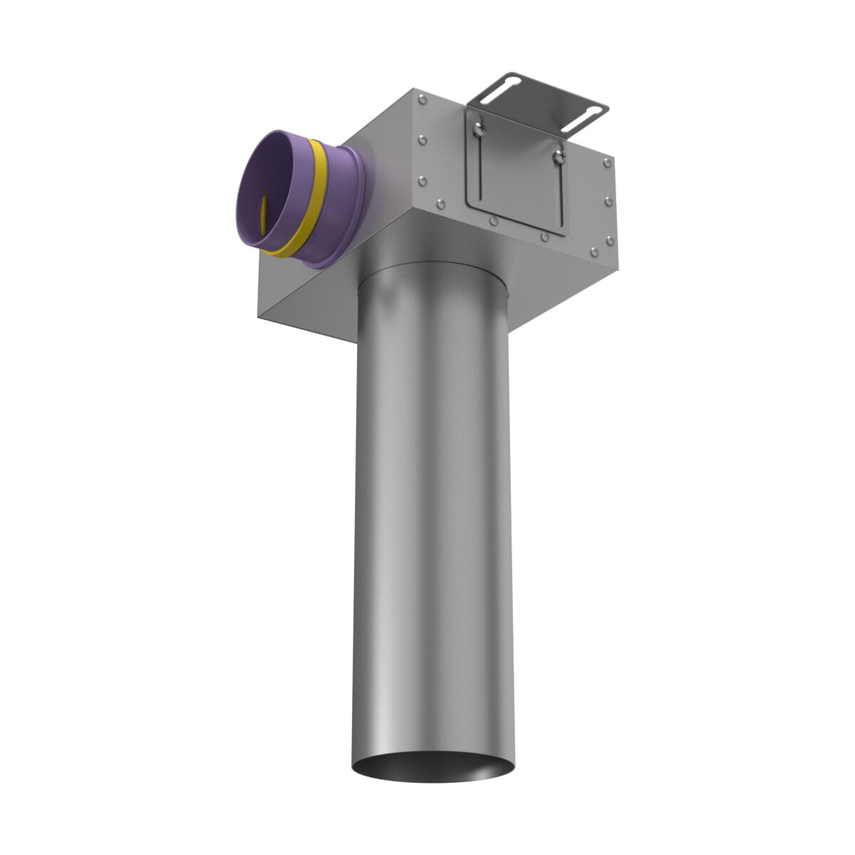 Пленум потолочный/настенный круглый на 1 выход (L=400мм) VPSL 125/90x1 Provent купить в Санкт-Петербурге