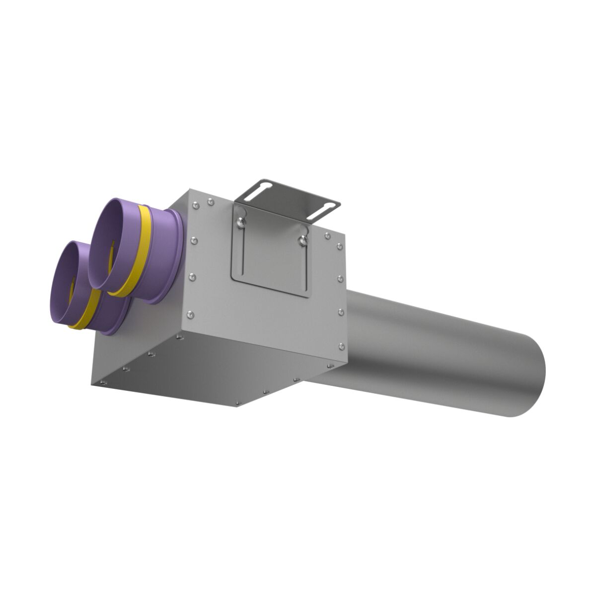 Пленум прямой круглый на 2 выхода (L=400мм) VPDL 125/90x2 Provent (Комплектуется без фланцев. Фланцы/заглушки необходимо докупать дополнительно) купить в Санкт-Петербурге