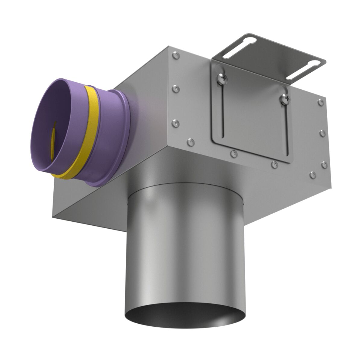 Пленум потолочный/настенный круглый на 1 выход VPS 125/90x1 Provent  (Комплектуется без фланцев. Фланцы/заглушки необходимо докупать дополнительно) купить в Санкт-Петербурге