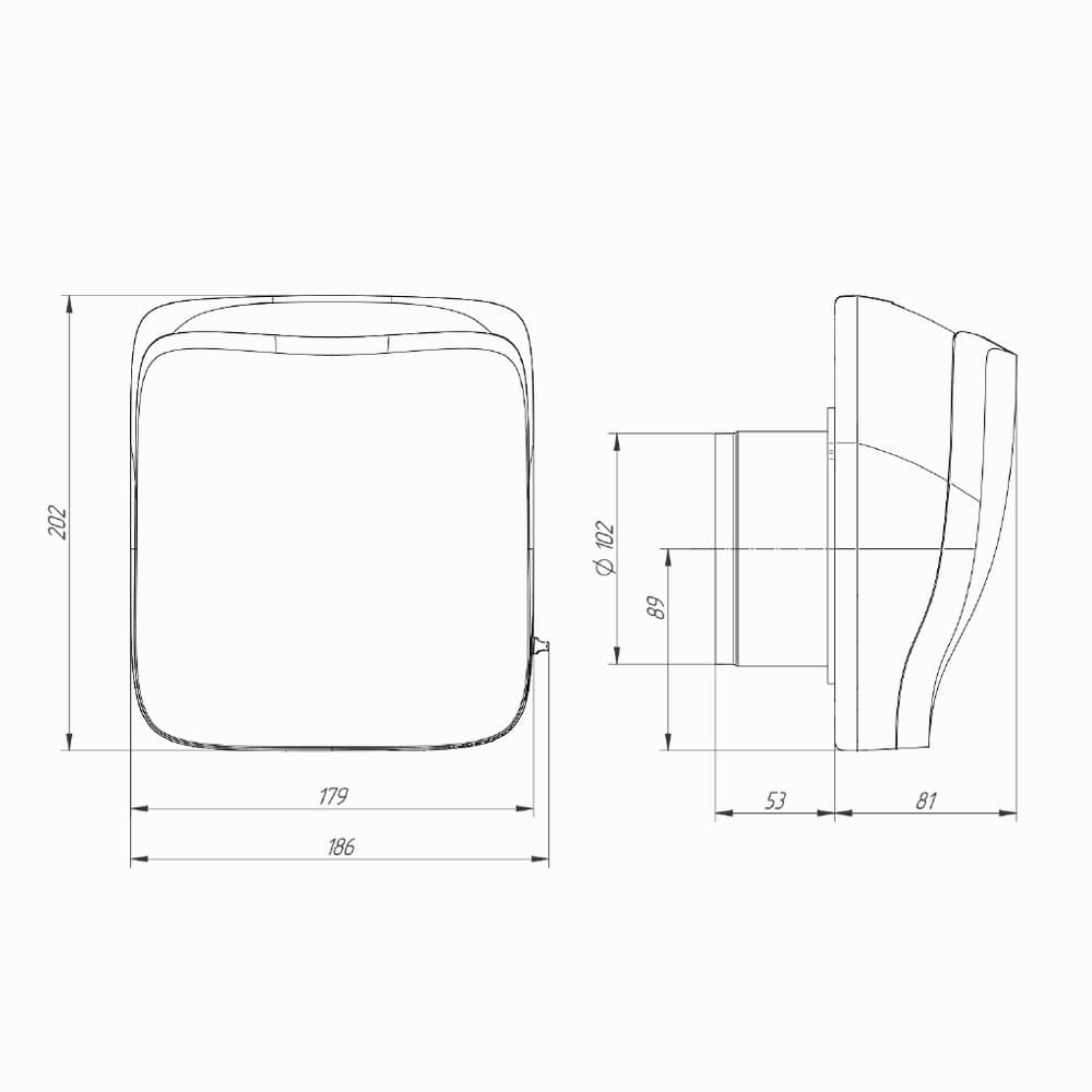 Клапан приточный KIV Pro White Provent купить в Санкт-Петербурге
