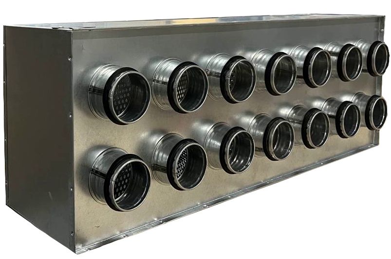 Пленум-бокс FLX-PLO-R-P-75-2x7-200 (14 выходов), Solko купить в Санкт-Петербурге