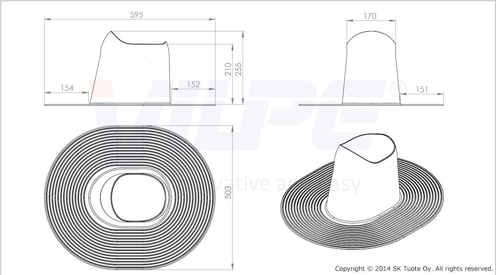Huopa высокий проходной элемент Vilpe купить в Санкт-Петербурге