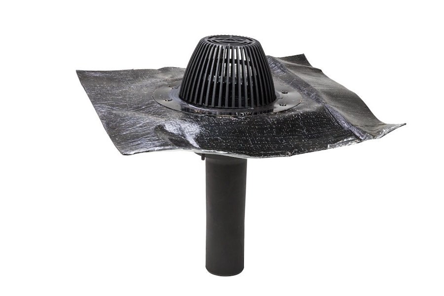 Водосточная воронка с фланцем из битума AM-075 Vilpe купить в Санкт-Петербурге