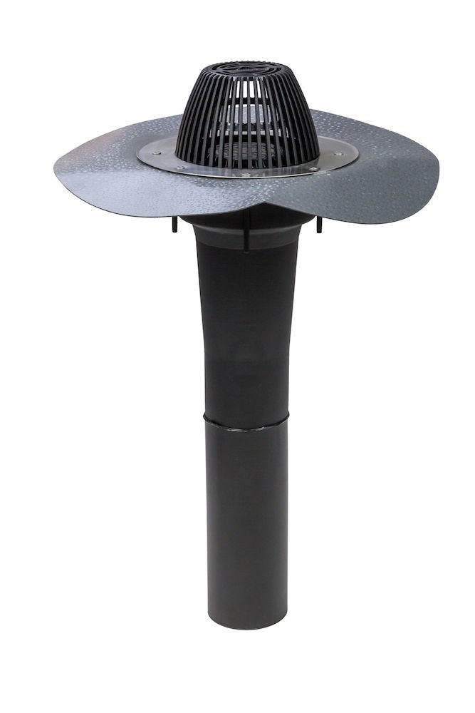 Водосточная воронка с фланцем из протана AM-110/630 Vilpe купить в Санкт-Петербурге