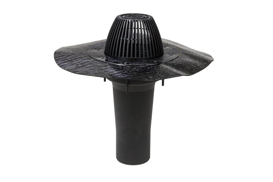 Водосточная воронка с фланцем из битума AM-110 Vilpe купить в Санкт-Петербурге