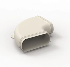 EasyFlex горизонтальный переходник 90гр овального сечения купить в Санкт-Петербурге