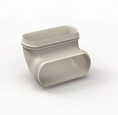 EasyFlex вертикальный переходник 90гр овального сечения купить в Санкт-Петербурге