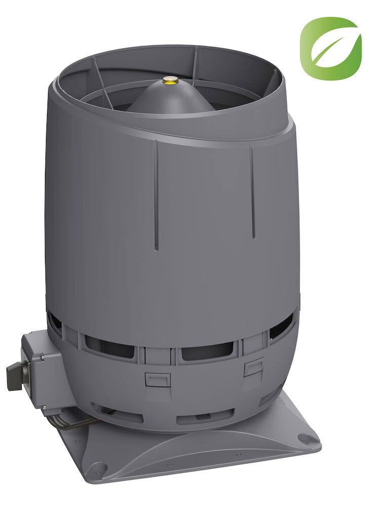 FLOW ECo125S ВЕНТИЛЯТОР+основание 300 на постоянном токе с колпаком FLOW Vilpe купить в Санкт-Петербурге