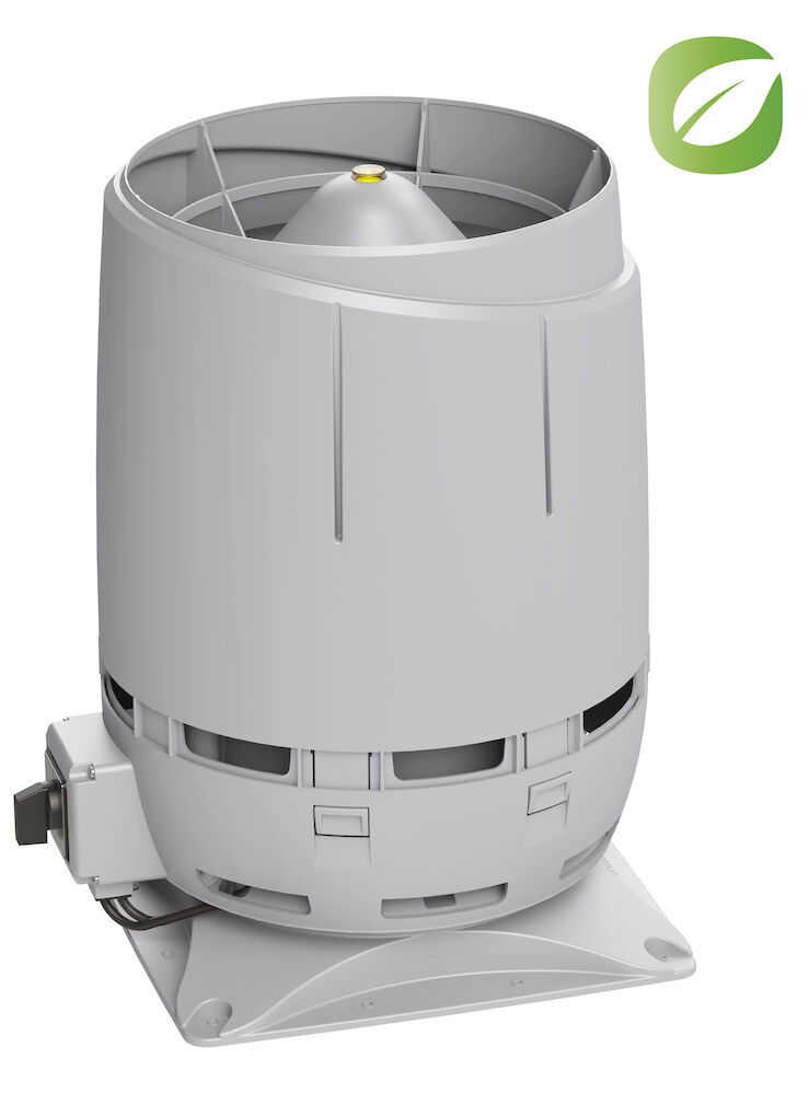 FLOW ECo160S ВЕНТИЛЯТОР+основание 300 на постоянном токе с колпаком FLOW Vilpe купить в Санкт-Петербурге