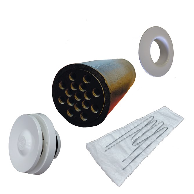 Приточный вентиль VELCO для домов с повышенным уровнем шума (комплект без решетки) Vilpe купить в Санкт-Петербурге