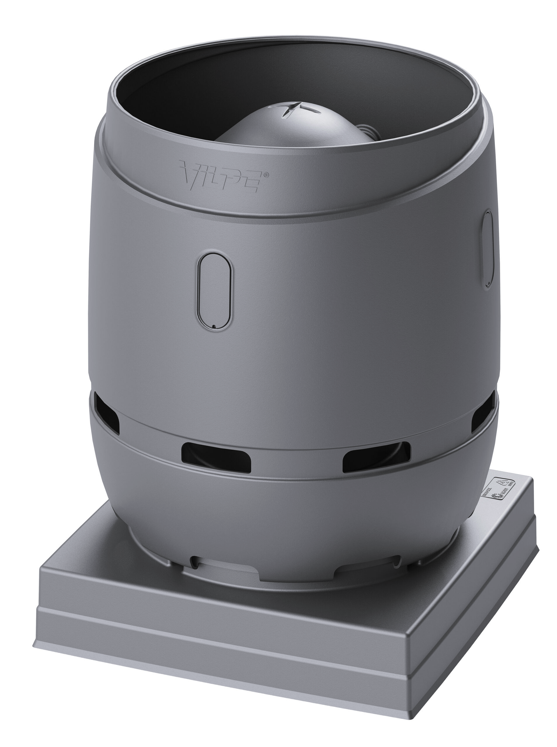Вентиляционный выход FLOW S400 с основанием 725х725мм светло-серый Vilpe купить в Санкт-Петербурге