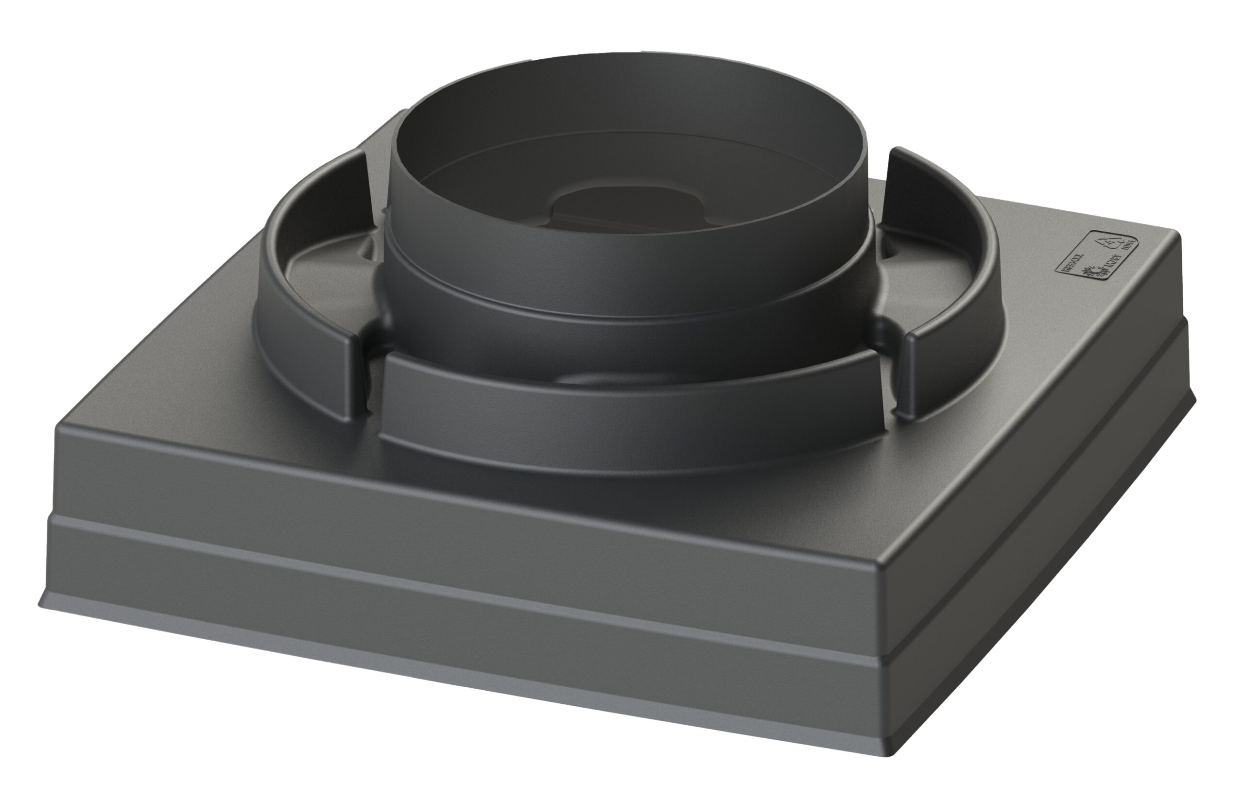 Вентиляционный выход FLOW S315/400 с S-монтажным основанием черный Vilpe купить в Санкт-Петербурге