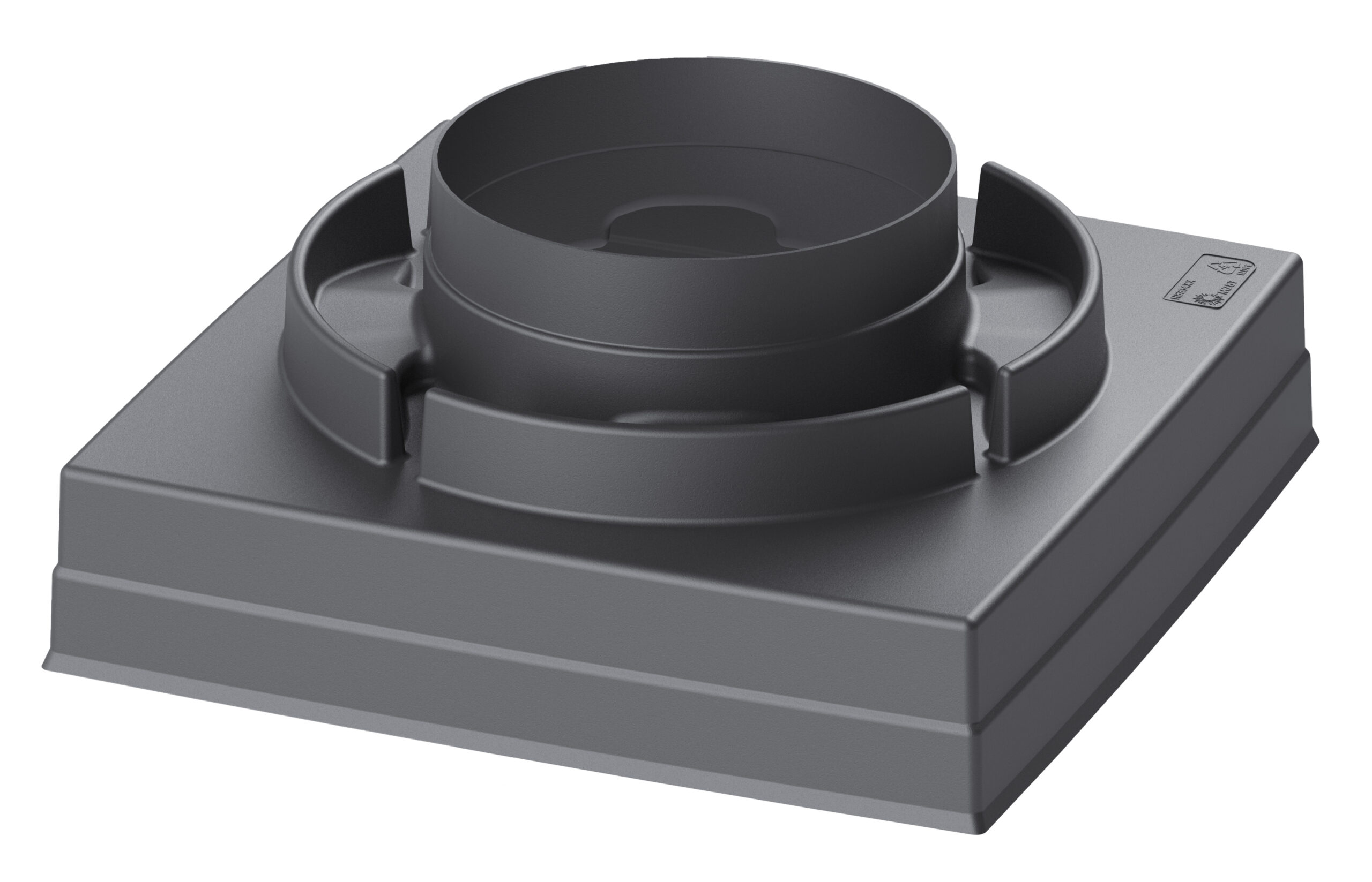 Вентиляционный выход FLOW S315/400 с S-монтажным основанием серый Vilpe купить в Санкт-Петербурге