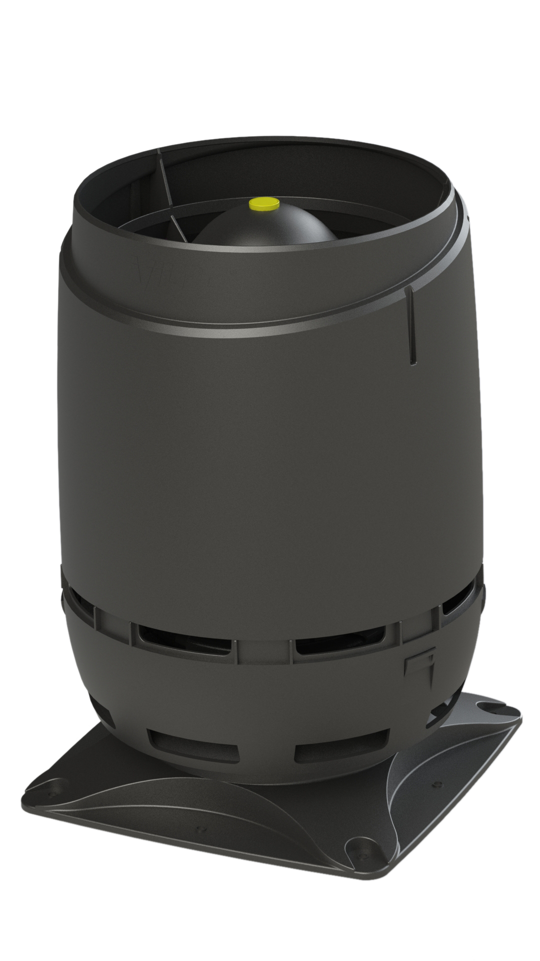 S125 вентиляционный выход с основанием 250х250мм FLOW черный Vilpe купить в Санкт-Петербурге