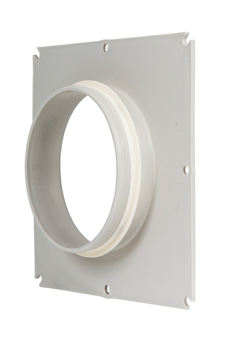 Фланец вентиляционной решетки D125 240х240мм светло-серый Vilpe купить в Санкт-Петербурге