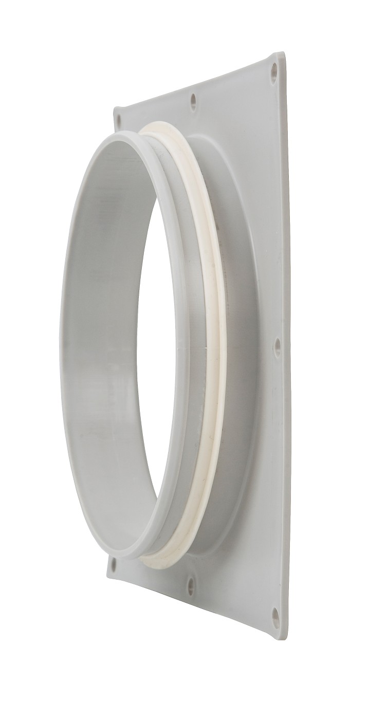 Фланец вентиляционной решетки D160 240х240мм светло-серый Vilpe купить в Санкт-Петербурге