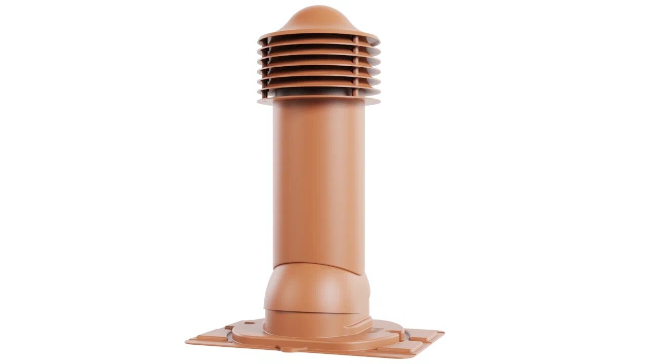 Труба вентиляционная с универсальным проходным элементом 125/650 (утепленная) купить в Санкт-Петербурге