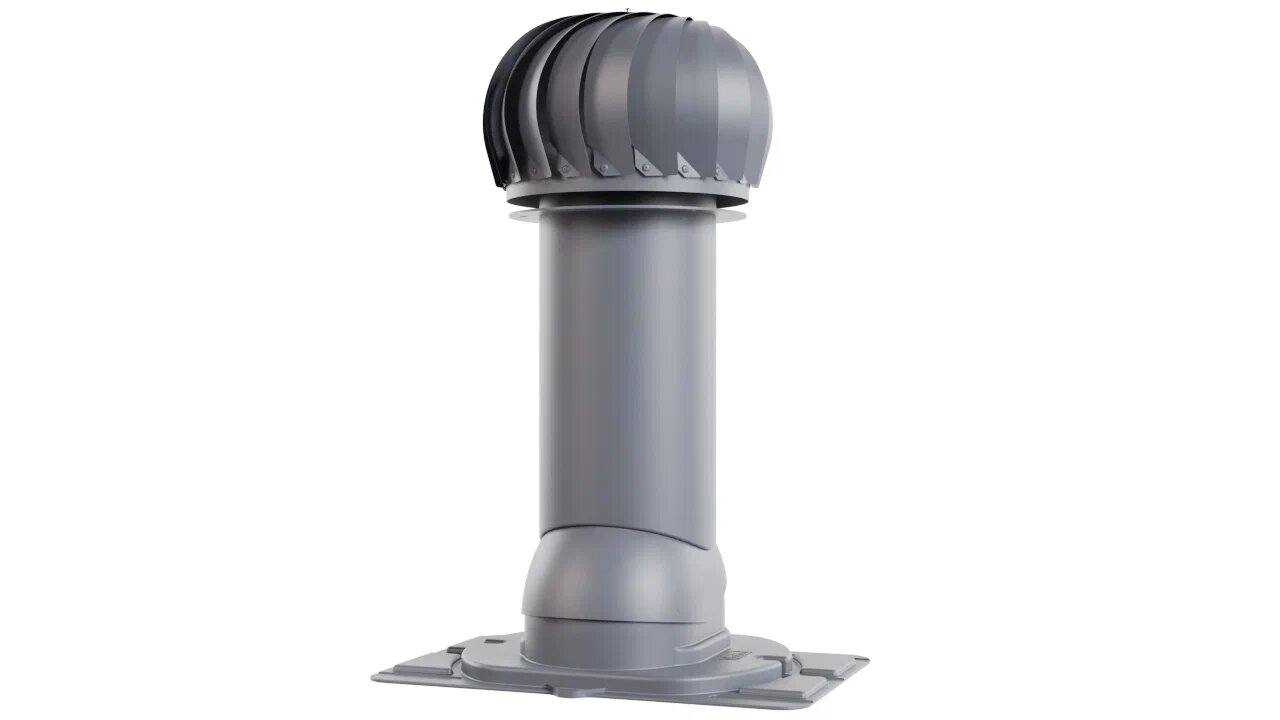 Роторная вентиляция с универсальным проходным элементом  125/650 (утепленная) купить в Санкт-Петербурге