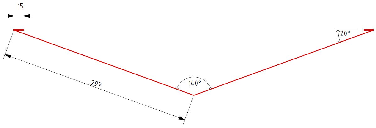 Ендова 297х297-2000мм Rooftop Matte (Стальной бархат) купить в Санкт-Петербурге