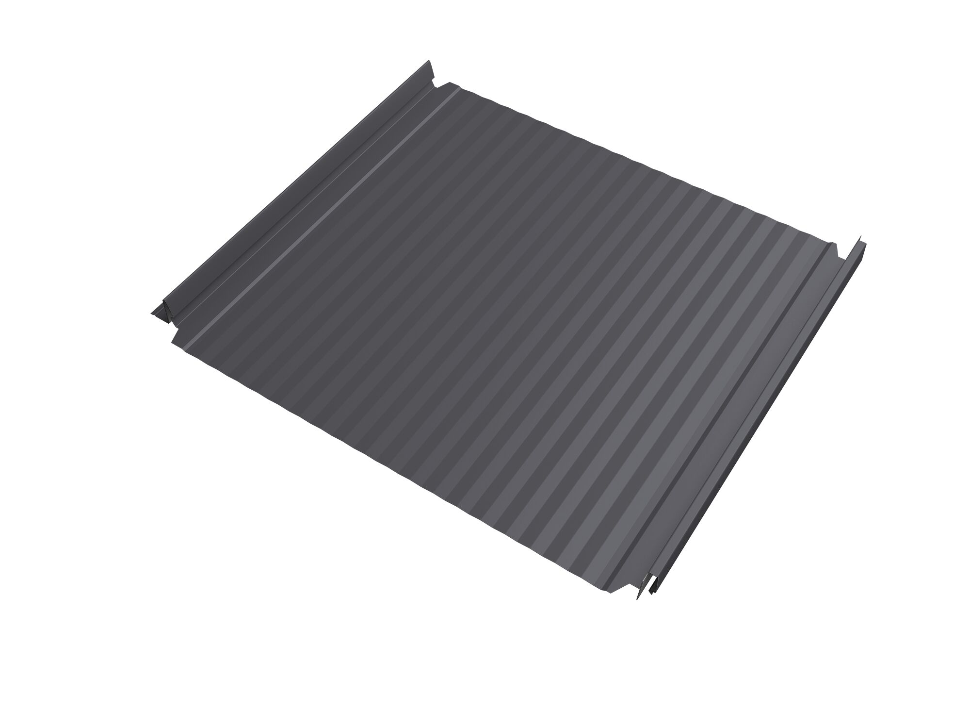 Кликфальц Double Pro Gofr GL 0.50мм Satin с пленкой на замках {длины по спецификации} купить в Санкт-Петербурге