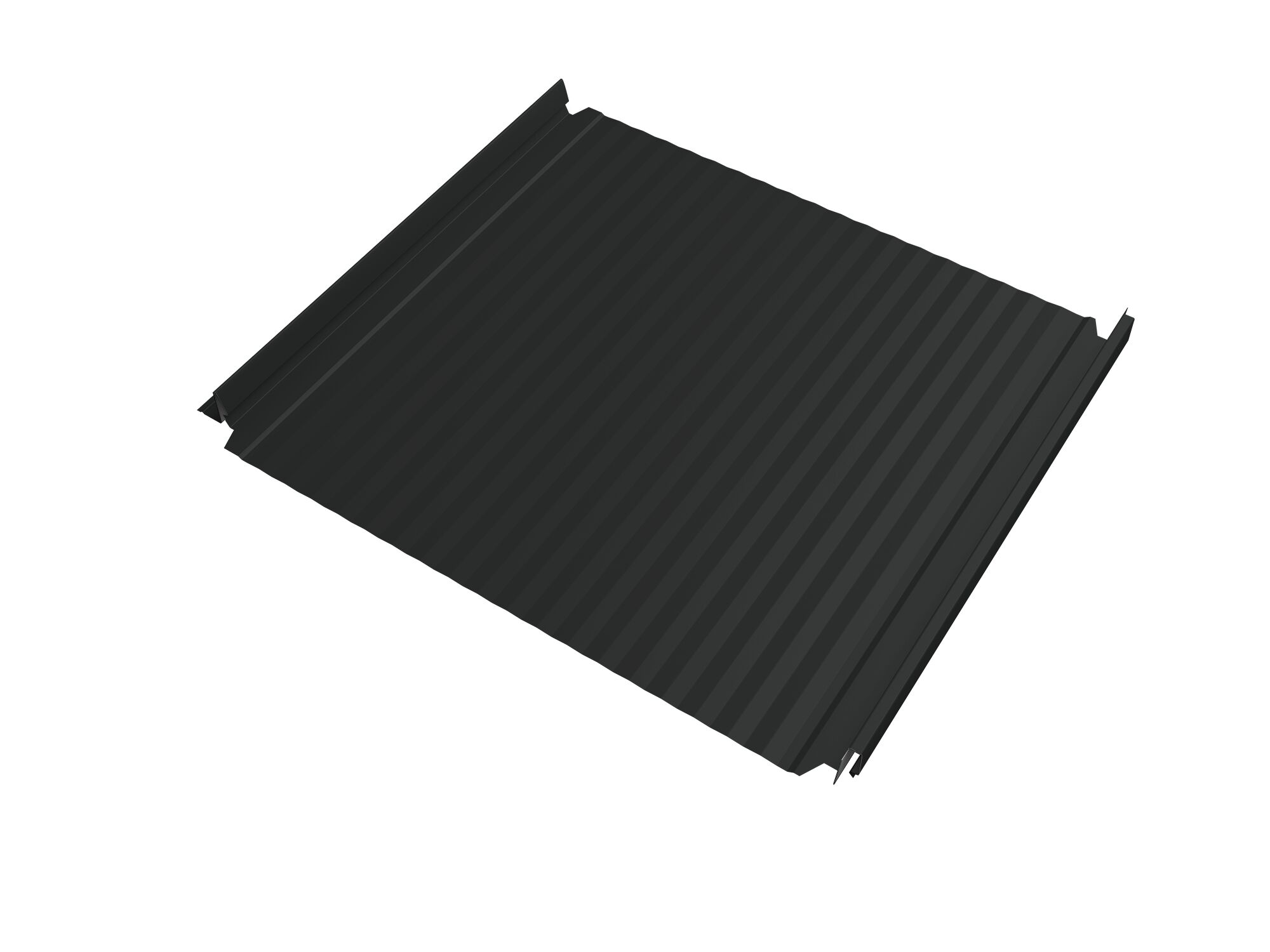 Кликфальц Double Pro Gofr GL 0.50мм 7016 (антрацитово-серый) Satin с пленкой на замках {длины по спецификации} купить в Санкт-Петербурге