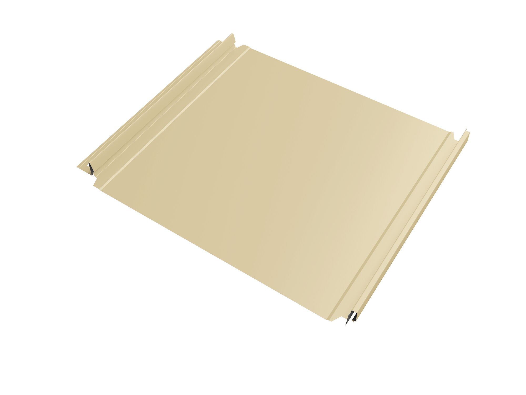 Кликфальц Double Pro GL 0.50мм 1015 (светло-бежевый) Satin с пленкой на замках {длины по спецификации} купить в Санкт-Петербурге