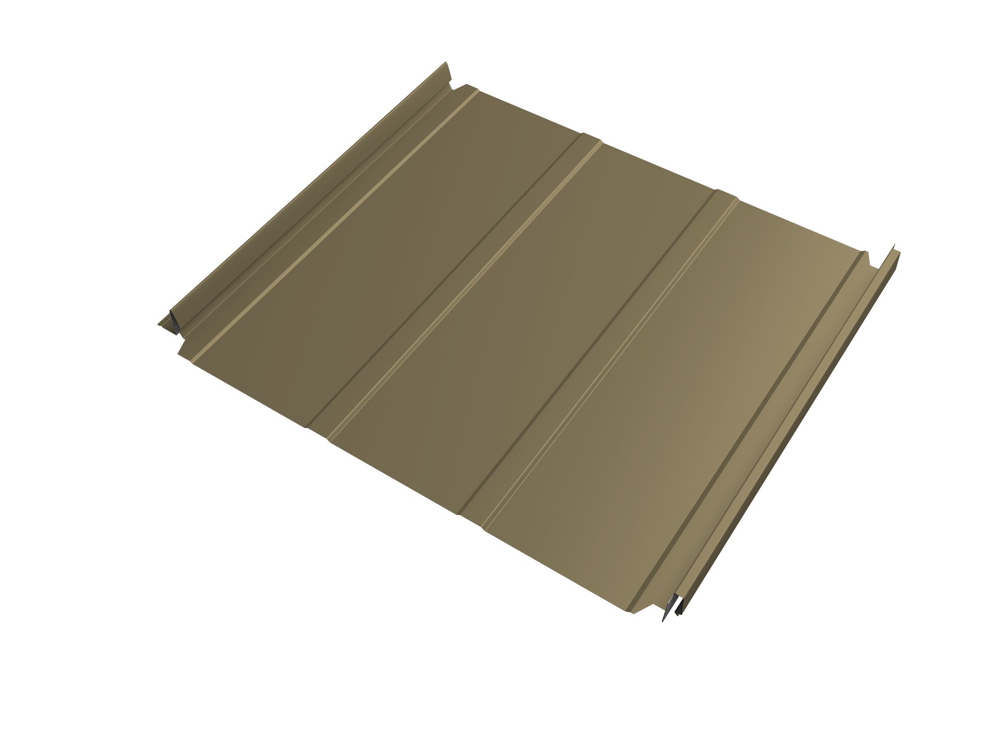 Кликфальц Double Pro Line GL 0.45мм 1014 (бежевый) ПЭ с пленкой на замках {длины по спецификации} купить в Санкт-Петербурге