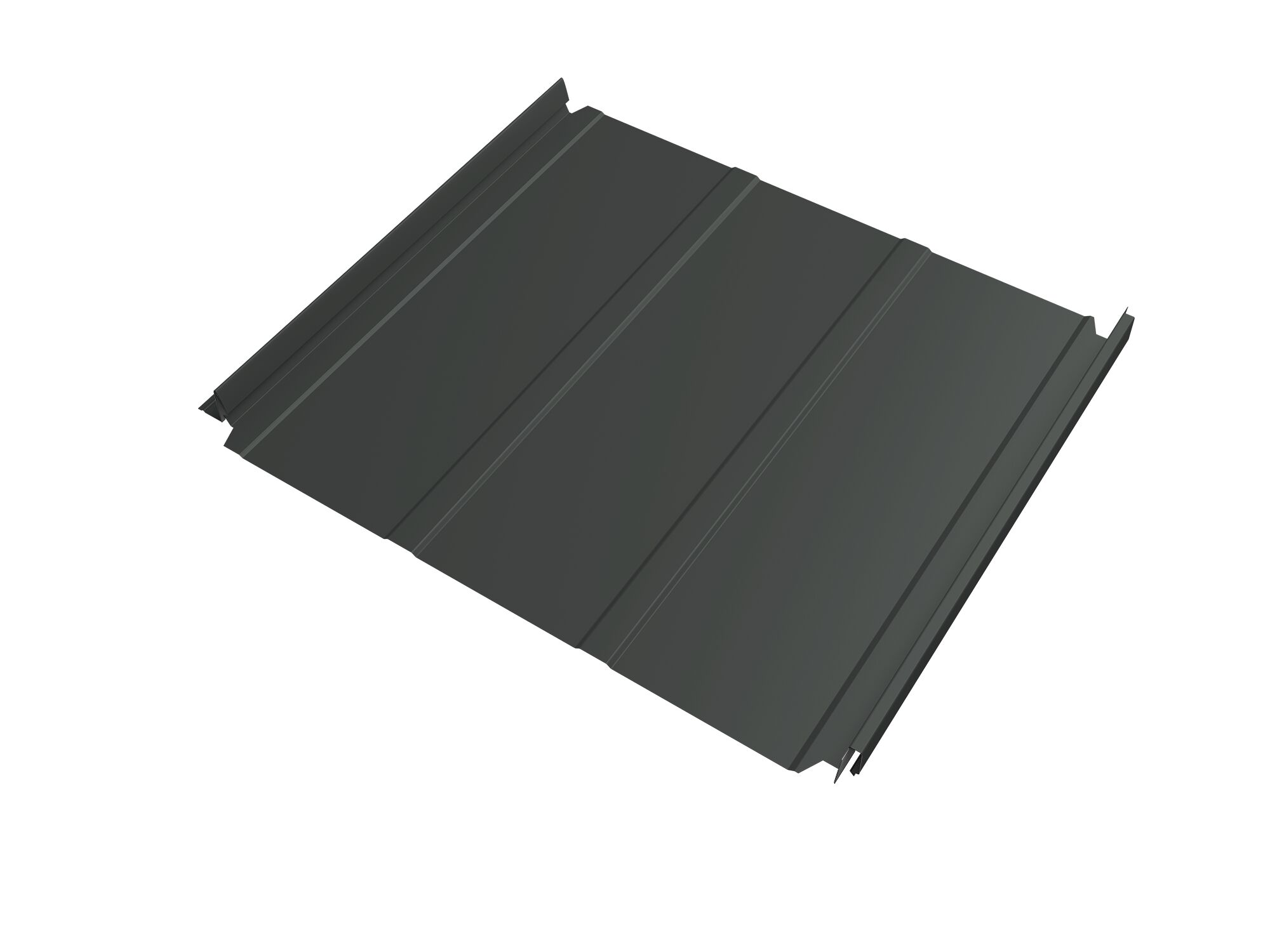 Кликфальц Double Pro Line GL 0.45мм 7005 (серый) ПЭ с пленкой на замках {длины по спецификации} купить в Санкт-Петербурге