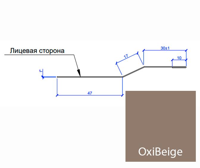 Планка крепежная FASTCLICK МП 0.5мм VALORI 7х30-2000мм купить в Санкт-Петербурге