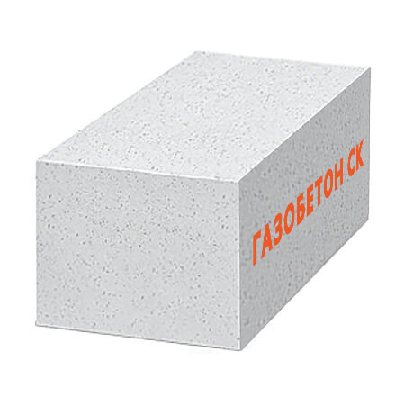 Газобетонный блок СК D500 (B2.5) толщина 375 мм гладкий купить в Санкт-Петербурге