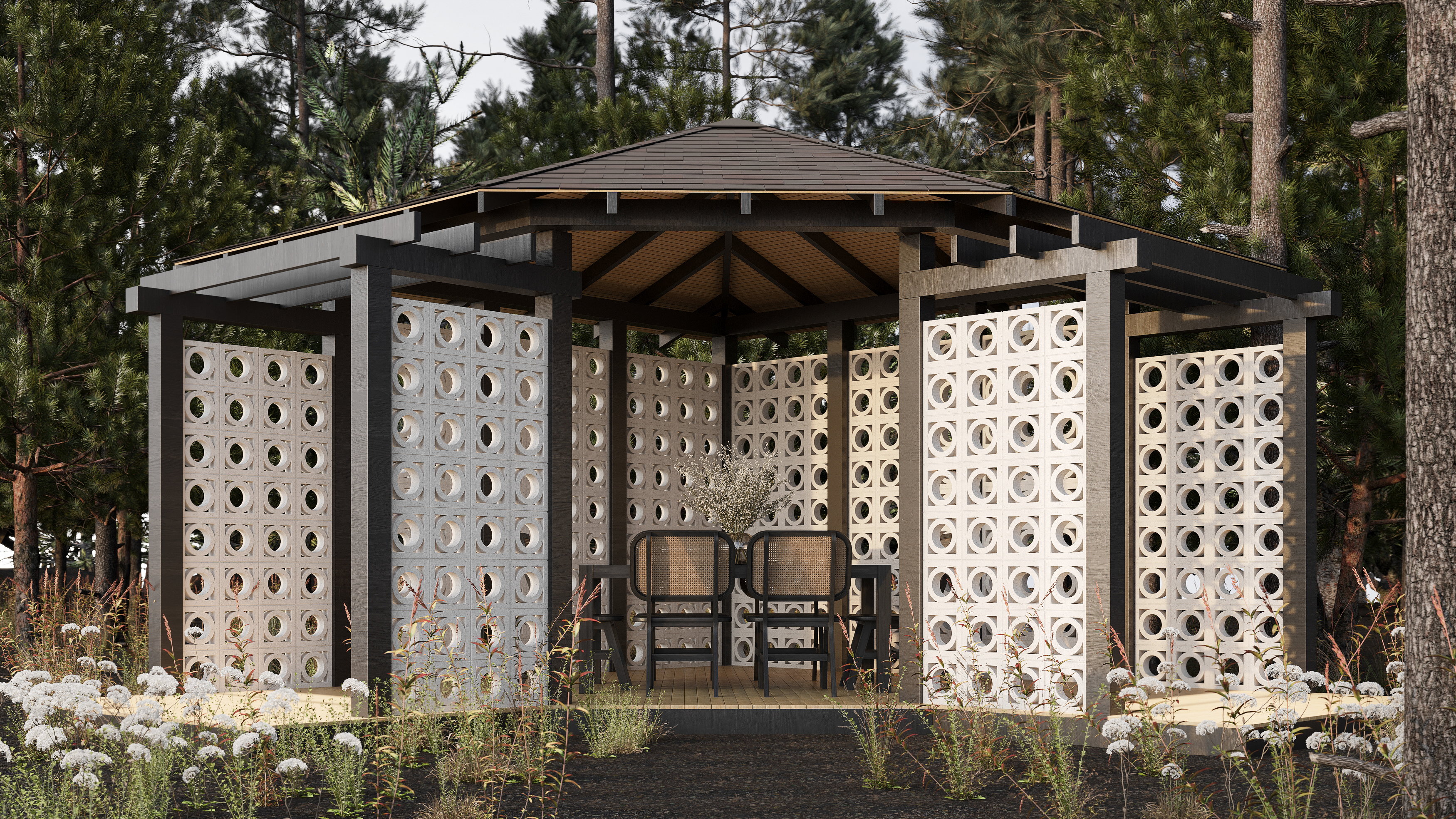 Блок архитектурный Pipe (Пайп)-50 250х250мм Nokkel купить в Санкт-Петербурге