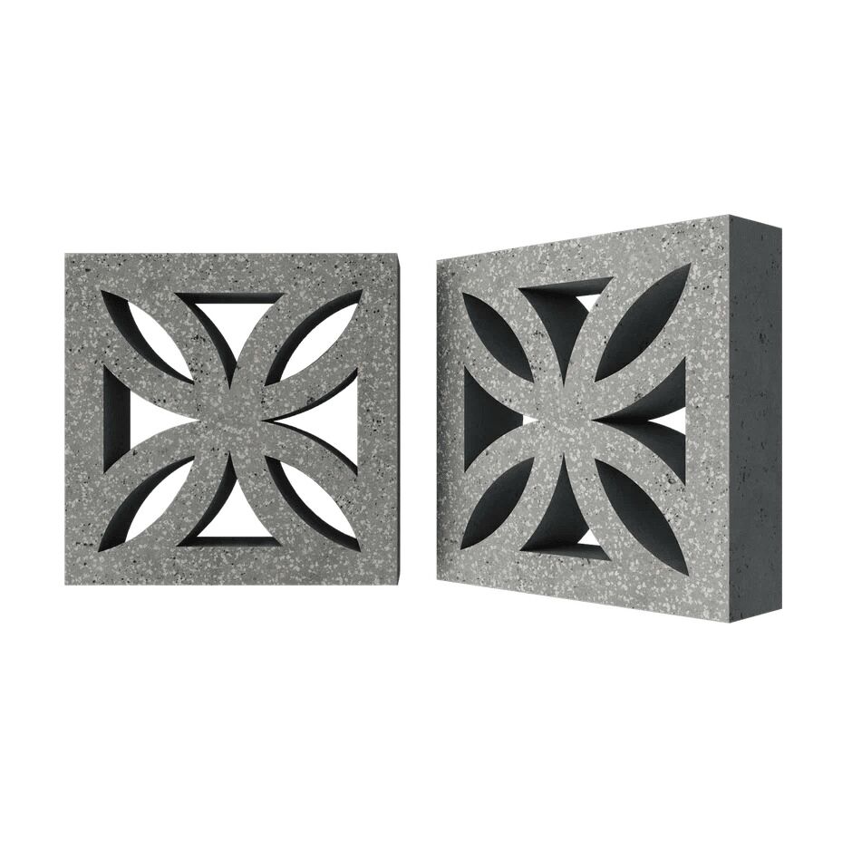 Блок архитектурный шлифованный Icon (Айкон)-50 LUX серый 250х250мм Nokkel купить в Санкт-Петербурге