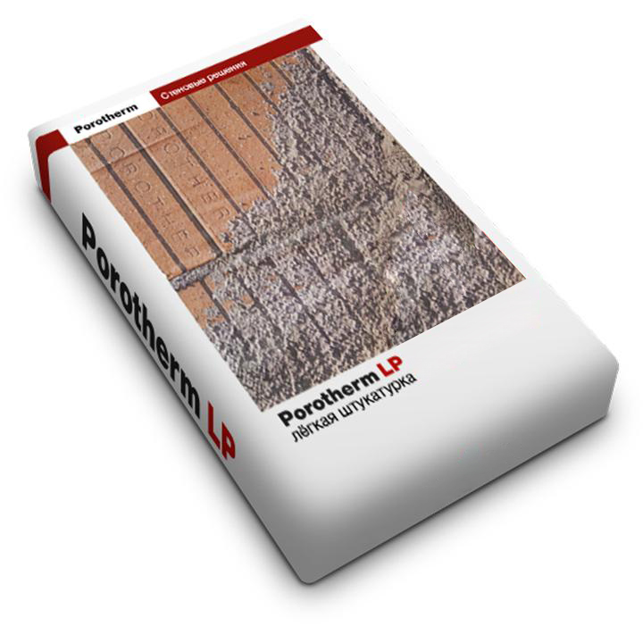 Легкая цементная штукатурка Porotherm LP 30кг купить в Санкт-Петербурге