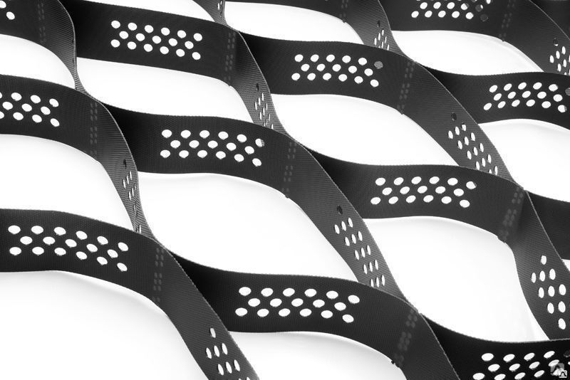 Георешетка Силовая с перфорацией, модуль 3000х6200, ячейка 210*210*100 купить в Санкт-Петербурге