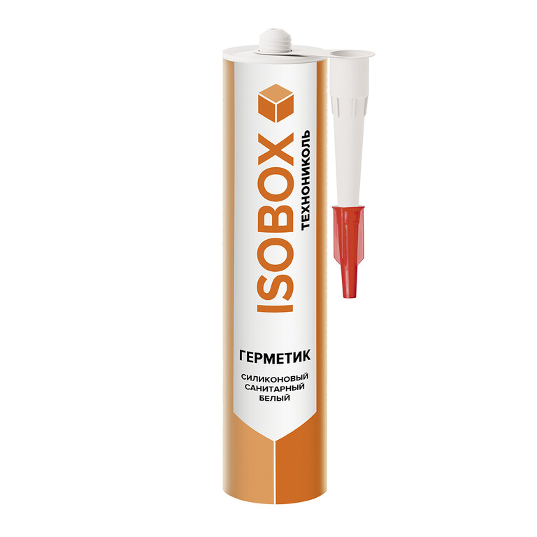 Герметик ISOBOX силиконовый санитарный белый 260 мл купить в Санкт-Петербурге