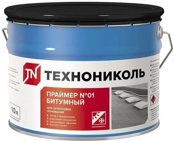 Праймер №01, битумный ТЕХНОНИКОЛЬ, ведро 10л (8кг) купить в Санкт-Петербурге
