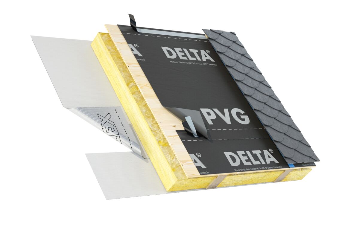 Гидро- и пароизоляционная плёнка DELTA PVG PLUS 1,5х50м 75м² купить в Санкт-Петербурге