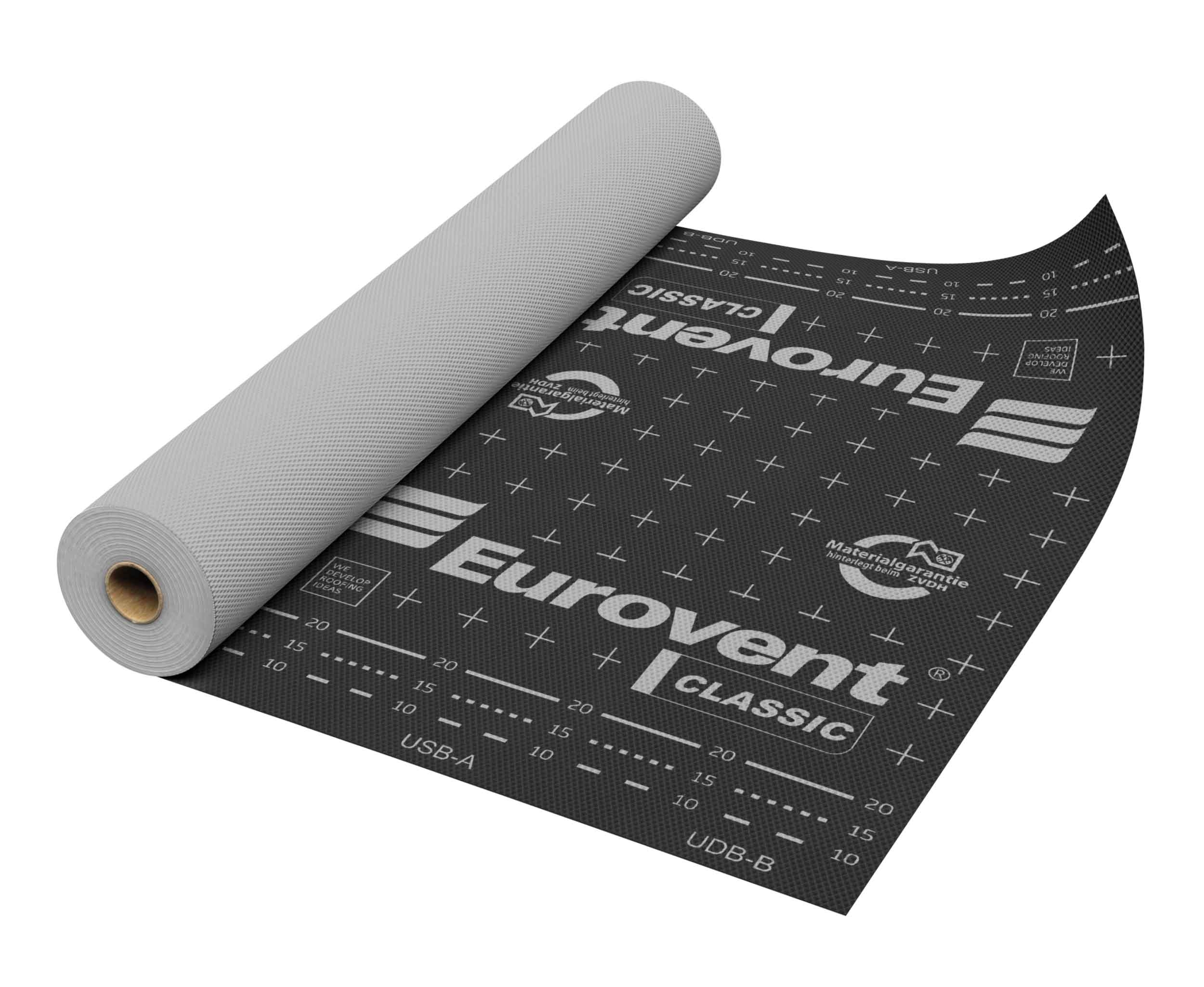 Диффузионная мембрана Eurovent Classic 1.5х50м 75м2 купить в Санкт-Петербурге