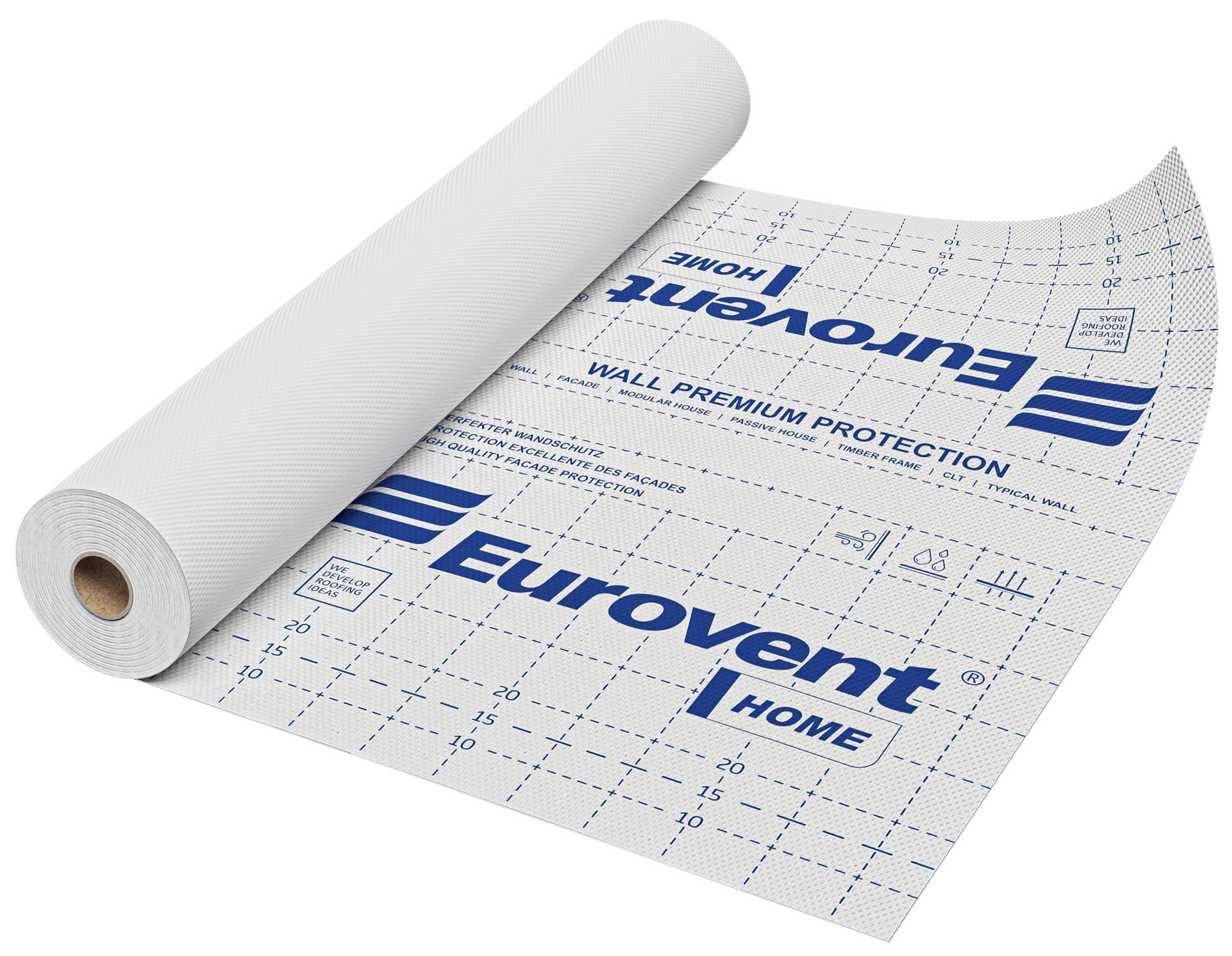 Диффузионная мембрана Eurovent Home 1.5х50м 75м2 купить в Санкт-Петербурге