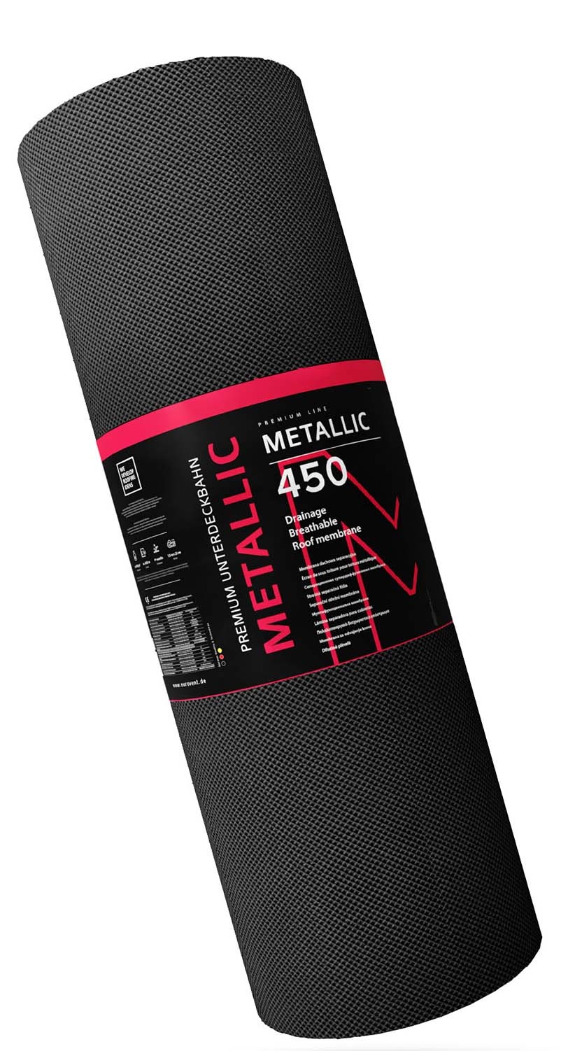 Объёмная мембрана для фальцевых кровель Eurovent Metallic 37,5 м2 купить в Санкт-Петербурге